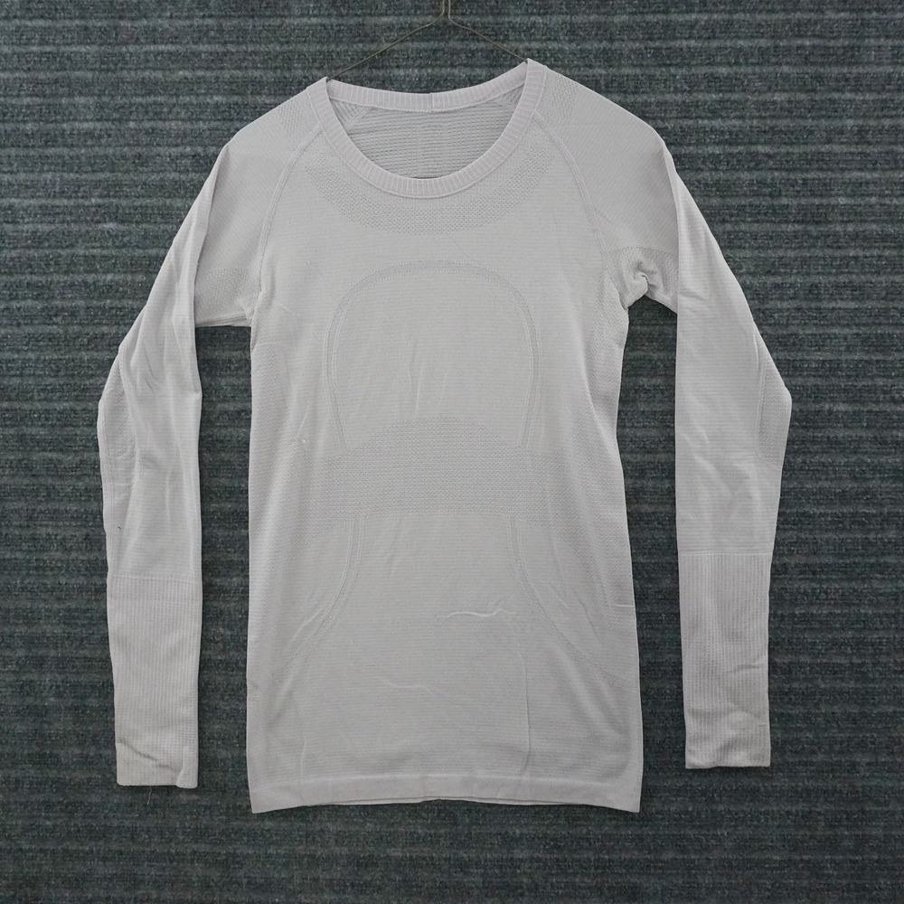 Lululemon Swiftly Tech Long Sleeve Shirt Women 6 Purple Thumbhole Workout Top